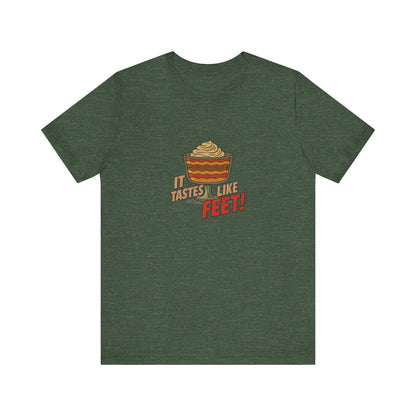 It Tastes Like Feet! — Thanksgiving Trifle Retro Tee (Dark)