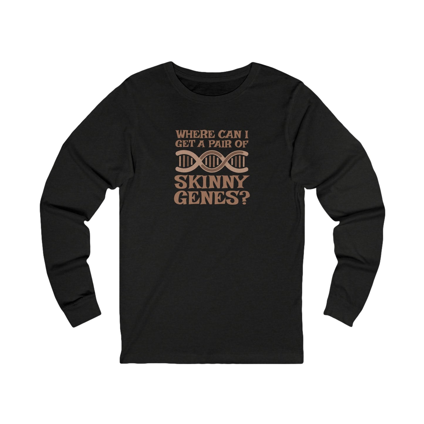Pair of Skinny Genes — Retro Graphic Long Sleeve (Dark)