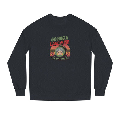 Go Hug a Land Mine — Dorothy Zbornak Retro Sweatshirt (Dark)