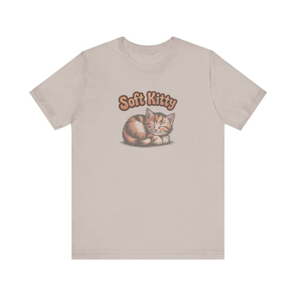 Soft Kitty Sick-Day Lullaby — Big Bang Theory Retro Tee (Light)