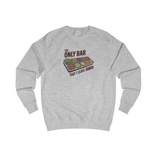The Only Bar That I Leave Sober – Salad Bar Retro Sweatshirt (Light)