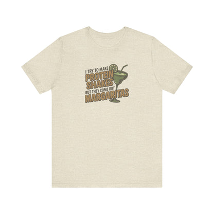 Protein Shakes (Oops, All Margaritas) — Retro Tee (Light)