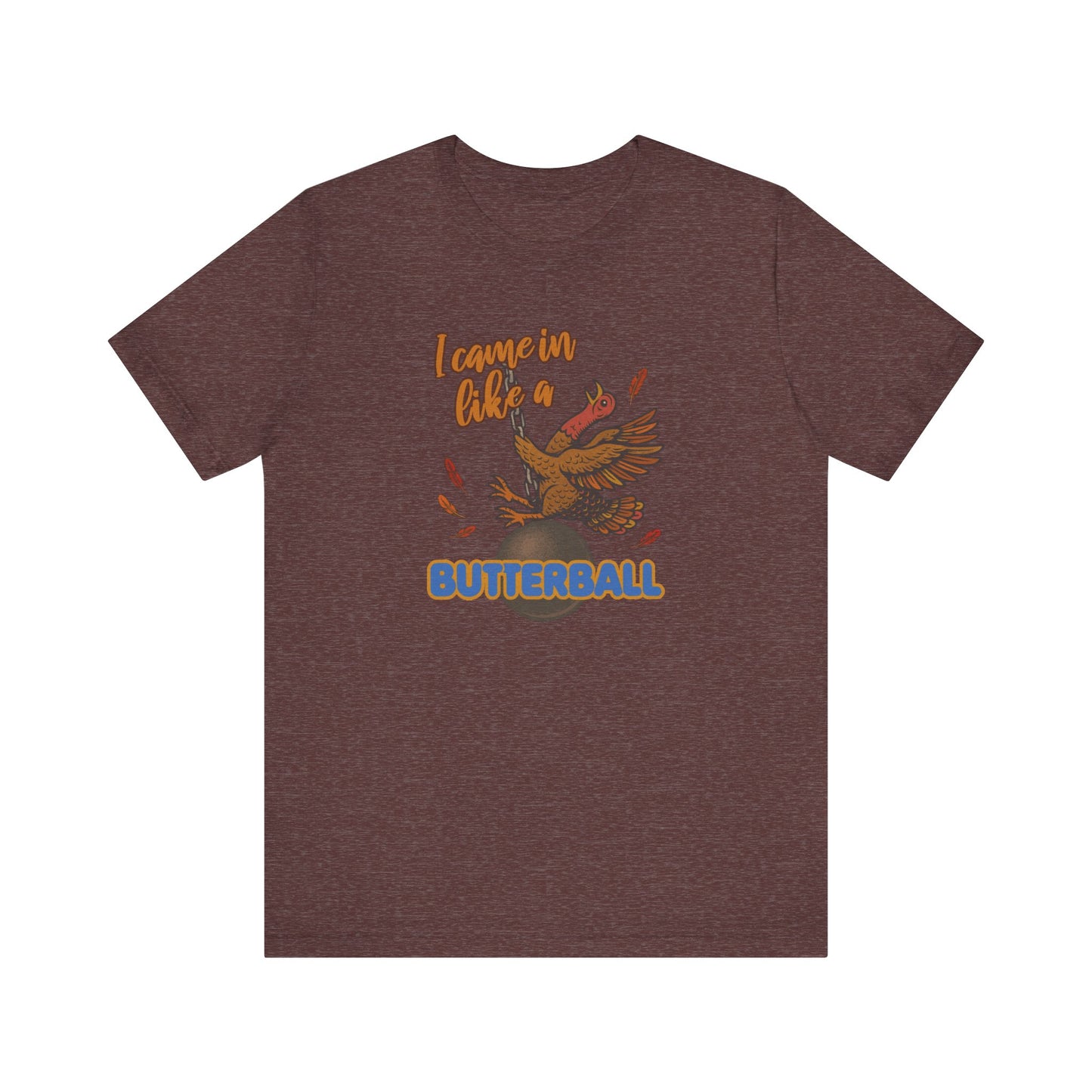 Like a Butterball — Miley Cyrus Thanksgiving Parody Retro Tee (Dark)