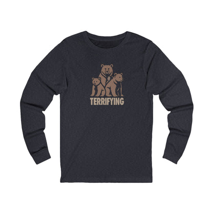 Bears Are Terrifying — Retro Silhouette Long Sleeve (Dark)
