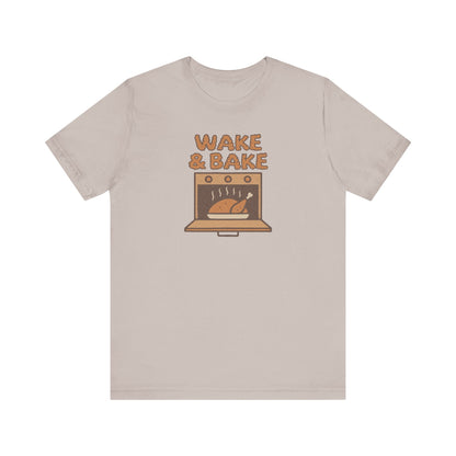 Wake & Bake — Retro Thanksgiving Turkey Tee (Light)