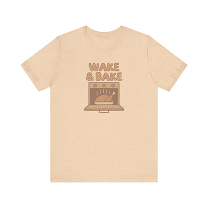 Wake & Bake — Retro Thanksgiving Turkey Tee (Light)