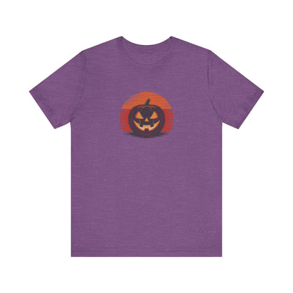 Retro Jack: Sliced Sunset — Halloween Sunset Tee (Light)