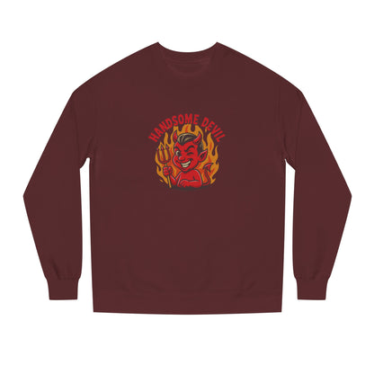 Handsome Devil — Fiery Retro Halloween Sweatshirt (Dark)