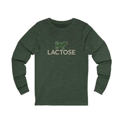 Life is a Beautiful… Typo – LACTOSE Logo Parody Retro Long Sleeve (Dark)