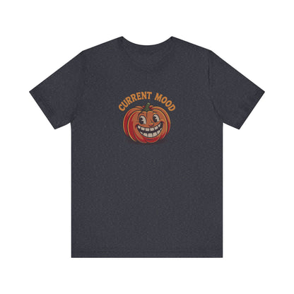 Current Mood (Toothy Jack) — Retro Halloween Tee (Dark)