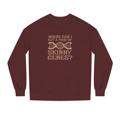 Pair of Skinny Genes — Retro Graphic Sweatshirt (Dark)