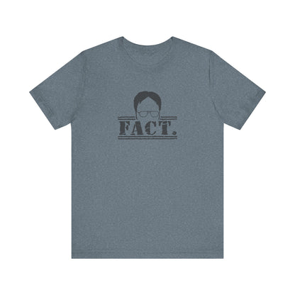 Dwight Schrute FACT. — The Office-Inspired Retro Tee (Light)