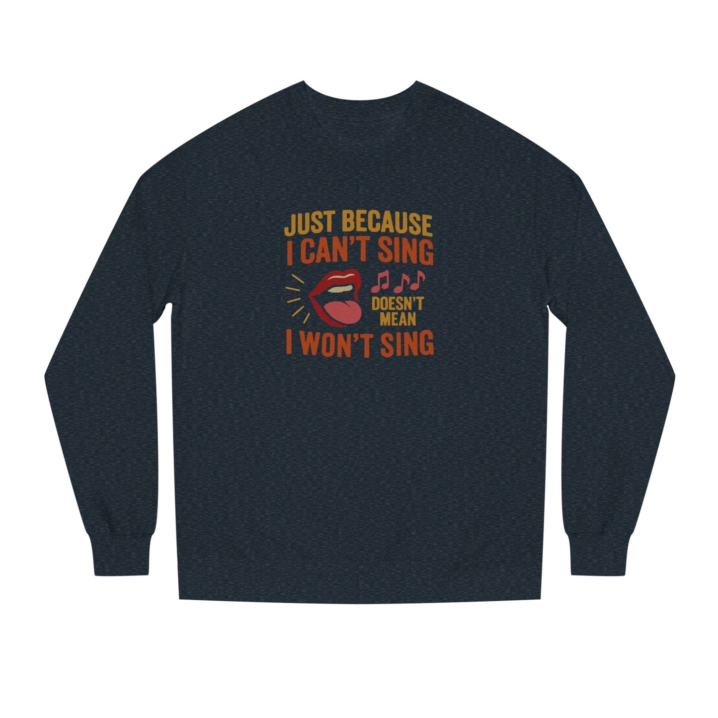 Sing Like Nobody’s Listening — Retro Sweatshirt (Dark)