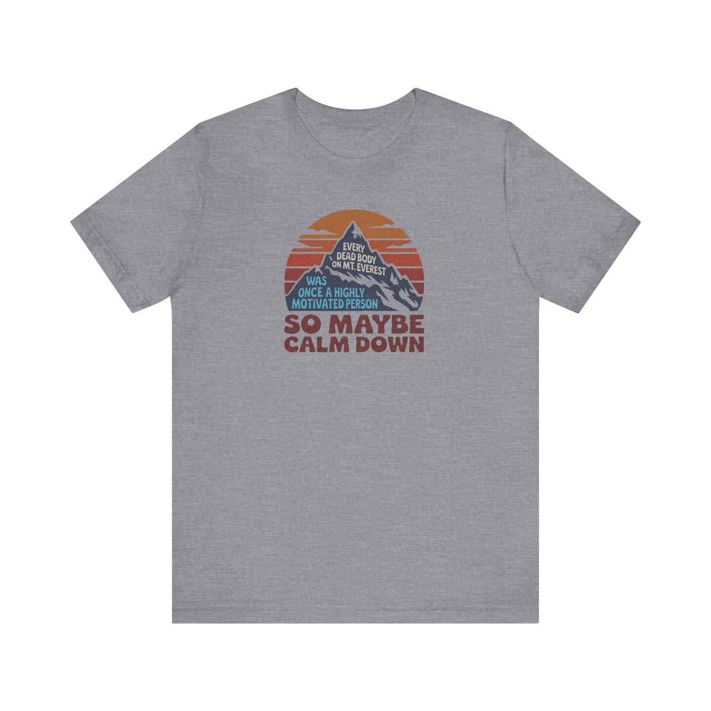 Everything in Moderation (Especially Fitness) – Mount Everest Retro Tee (Light)
