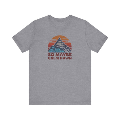 Everything in Moderation (Especially Fitness) – Mount Everest Retro Tee (Light)