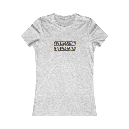 Everything is Awesome! — The LEGO Movie-Inspired Retro Women's Tee (Light)