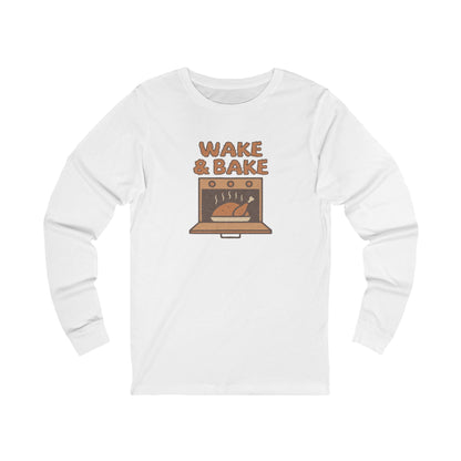 Wake & Bake — Retro Thanksgiving Turkey Long Sleeve (Light)