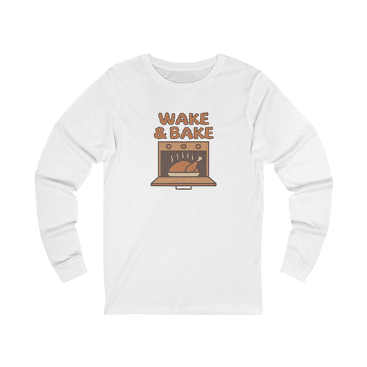 Wake & Bake — Retro Thanksgiving Turkey Long Sleeve (Light)