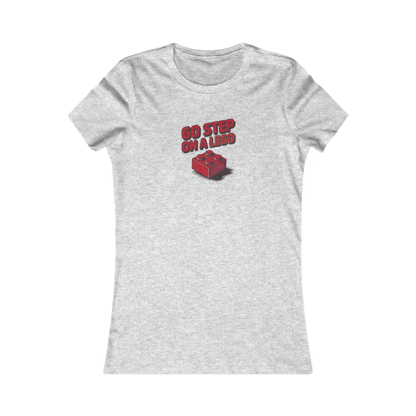 Go Step on a LEGO — Red Plastic Brick Retro Women's Tee (Light)