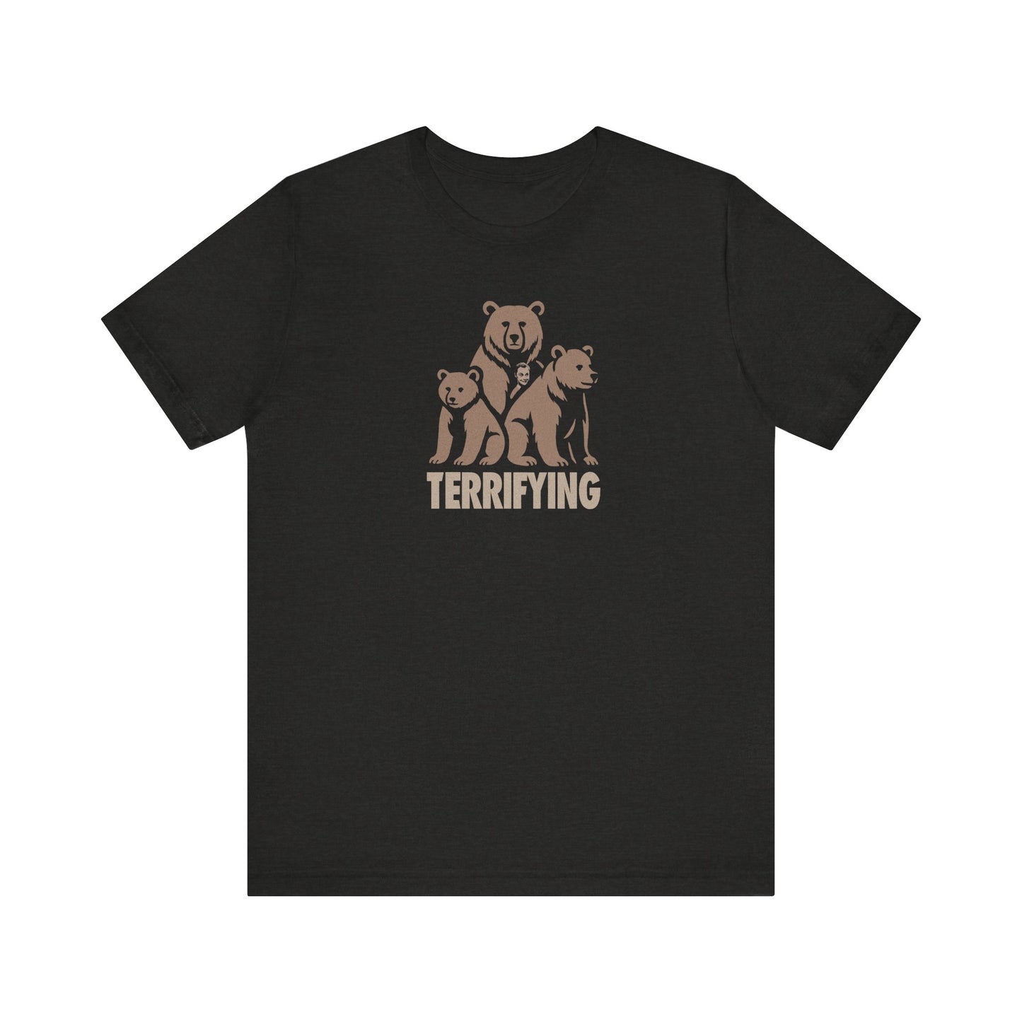 Bears Are Terrifying — Retro Silhouette Tee (Dark)