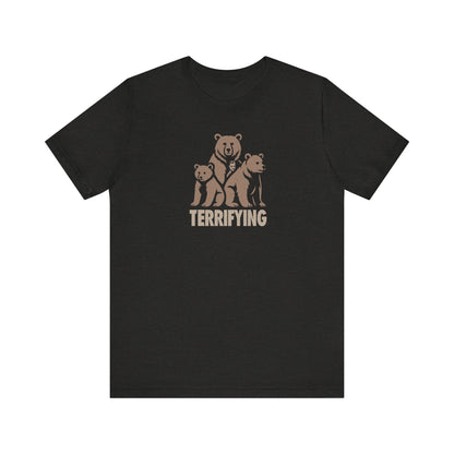 Bears Are Terrifying — Retro Silhouette Tee (Dark)