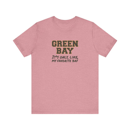 Green Bay (My Favorite Bay) — Phoebe Buffay Football Tee (Light)