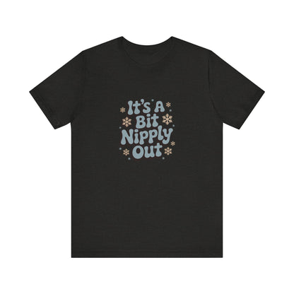 It's a Bit Nipply Out — Christmas Vacation Retro Tee (Dark)