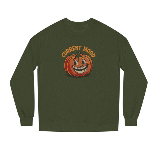 Current Mood (Toothy Jack) — Retro Halloween Sweatshirt (Dark)
