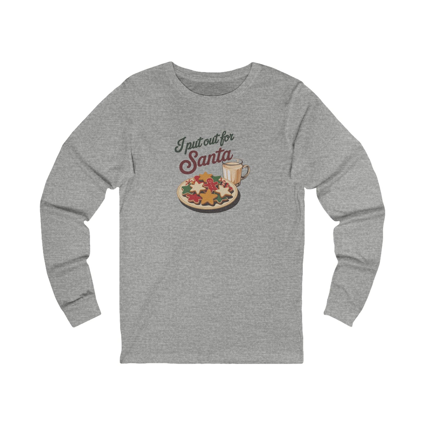 I Put Out for Santa — Retro Christmas Cookies Long Sleeve (Light)