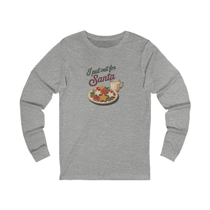I Put Out for Santa — Retro Christmas Cookies Long Sleeve (Light)