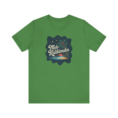 Mele Kalikimaka — Retro Hawaiian Christmas Tee (Light)