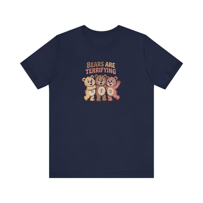 Bears Are Terrifying (Cute Remix) — Retro Tee (Dark)