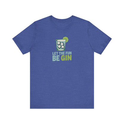 Party Starter: Let the Fun Be Gin – Cocktail Retro Tee (Dark)