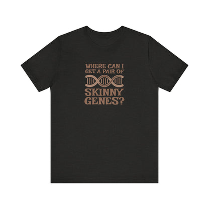 Pair of Skinny Genes — Retro Graphic Tee (Dark)