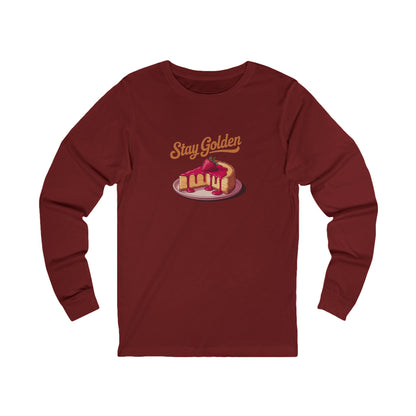 Stay Golden — Retro Cheesecake Graphic Long Sleeve (Dark)
