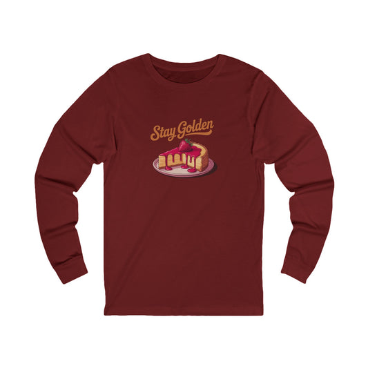 Stay Golden — Retro Cheesecake Graphic Long Sleeve (Dark)