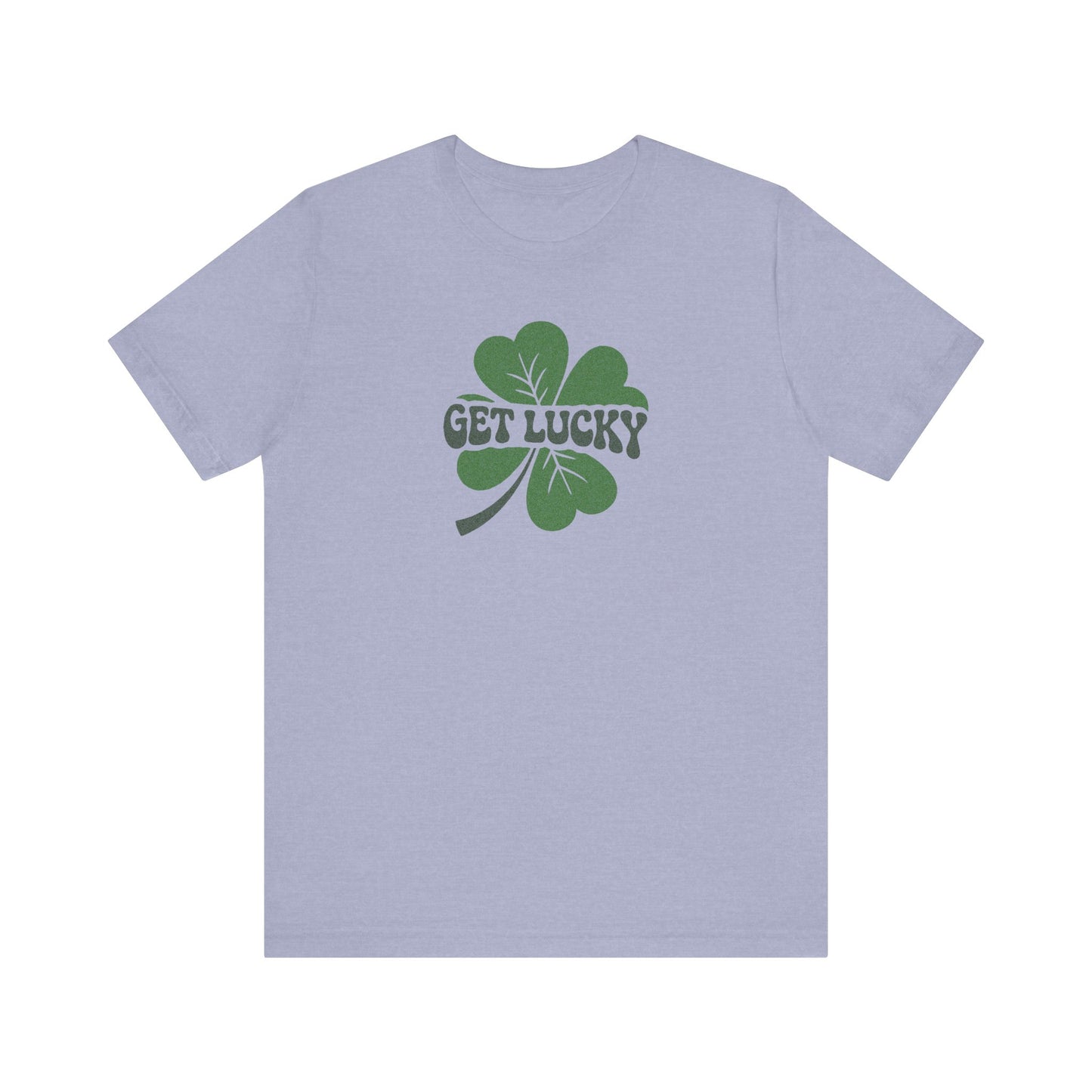 I’m Up All Night to Get Lucky — St. Patrick's Retro Tee (Light)