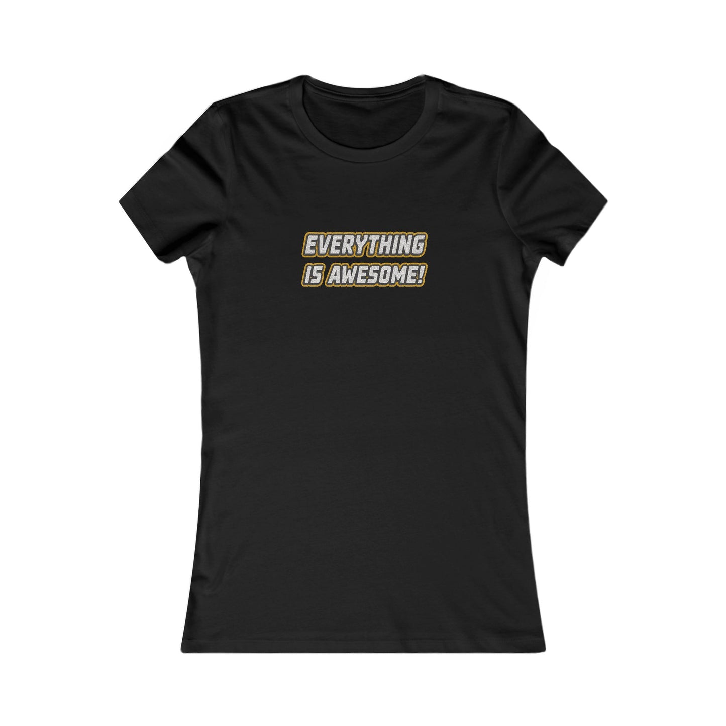 Everything is Awesome! — The LEGO Movie-Inspired Retro Women's Tee (Dark)