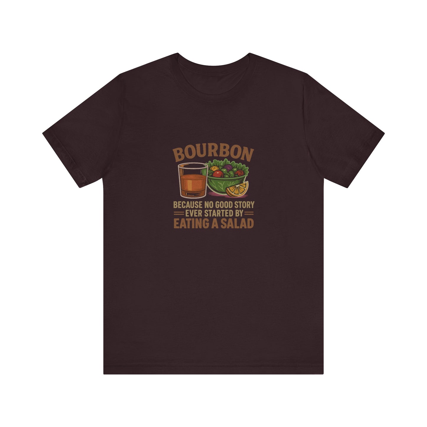 Bourbon > Eating a Salad — Graphic Retro Tee (Dark)