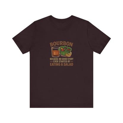 Bourbon > Eating a Salad — Graphic Retro Tee (Dark)