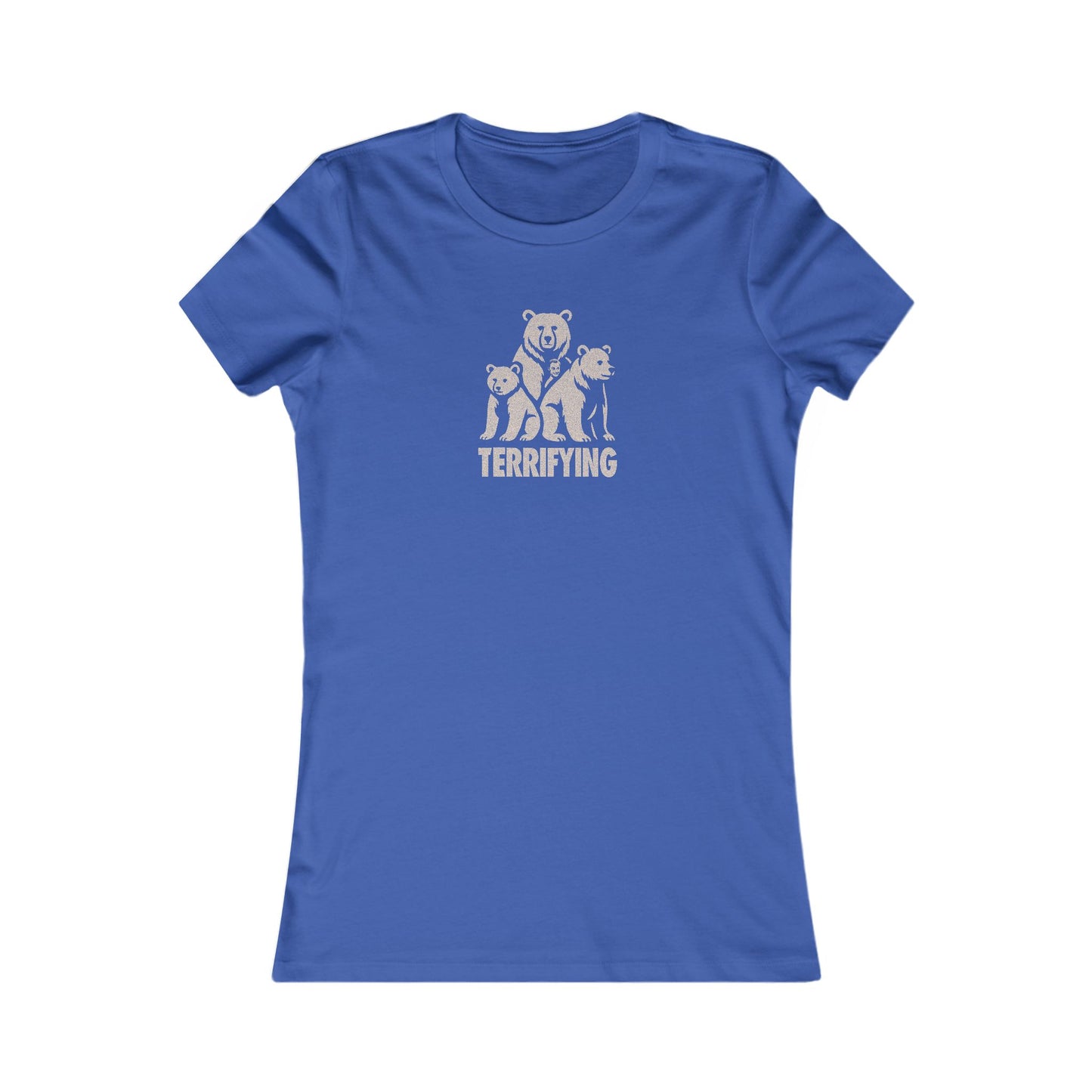 Bears Are Terrifying — Retro Silhouette Women's Tee (Dark)
