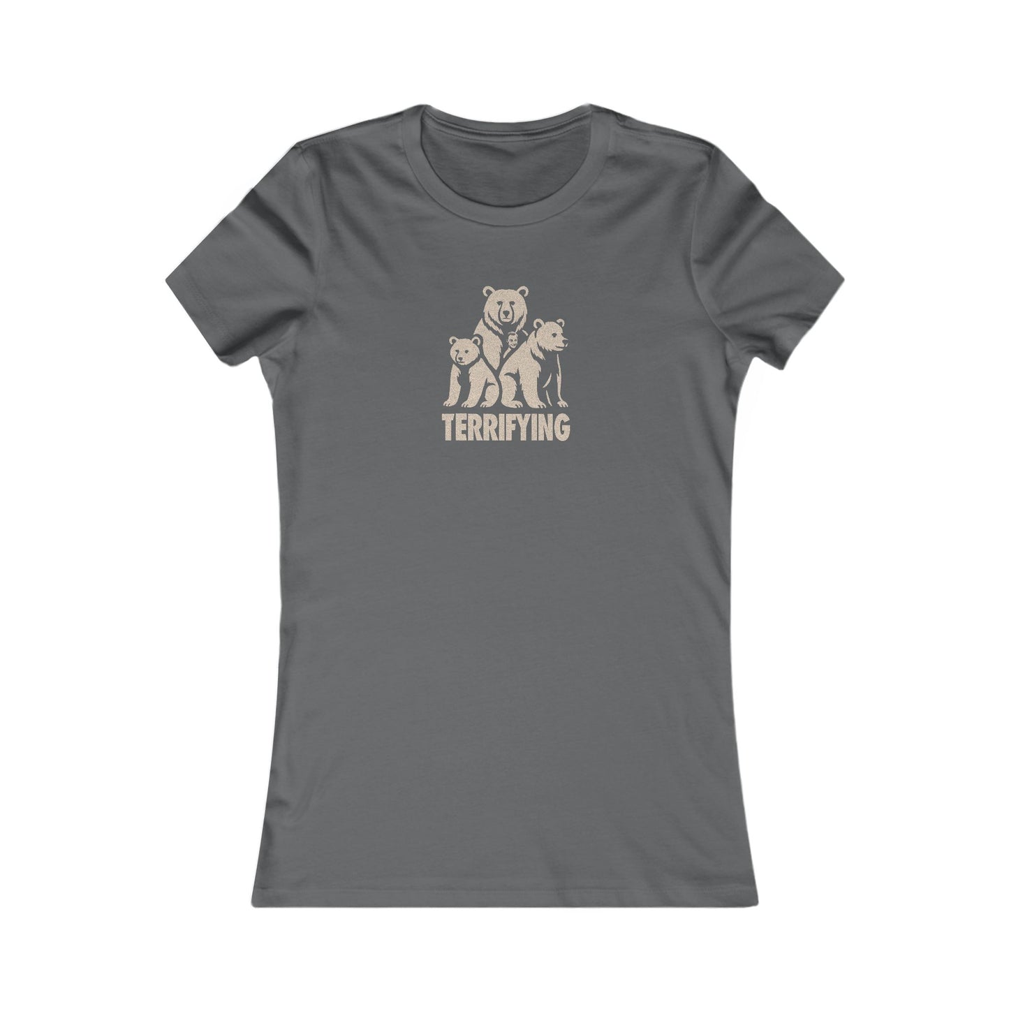 Bears Are Terrifying — Retro Silhouette Women's Tee (Dark)