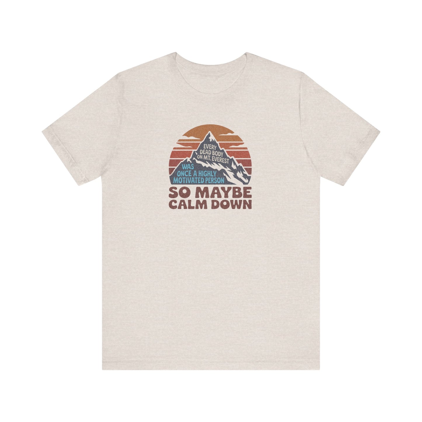 Everything in Moderation (Especially Fitness) – Mount Everest Retro Tee (Light)