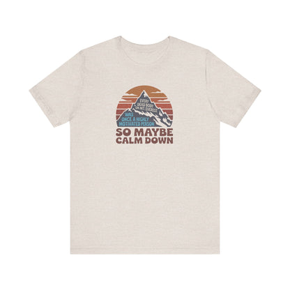Everything in Moderation (Especially Fitness) – Mount Everest Retro Tee (Light)
