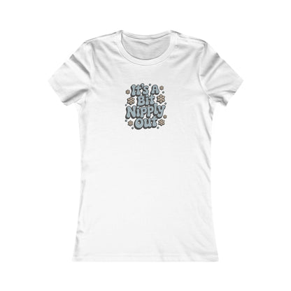 It's a Bit Nipply Out — Christmas Vacation Retro Women's Tee (Light)