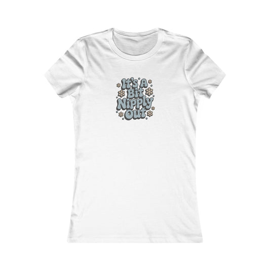 It's a Bit Nipply Out — Christmas Vacation Retro Women's Tee (Light)