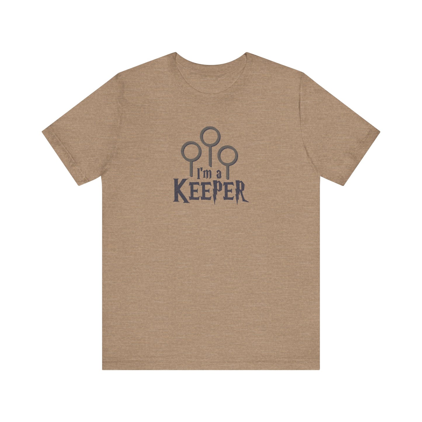 I’m a Keeper — Harry Potter Quidditch Retro Tee (Light)