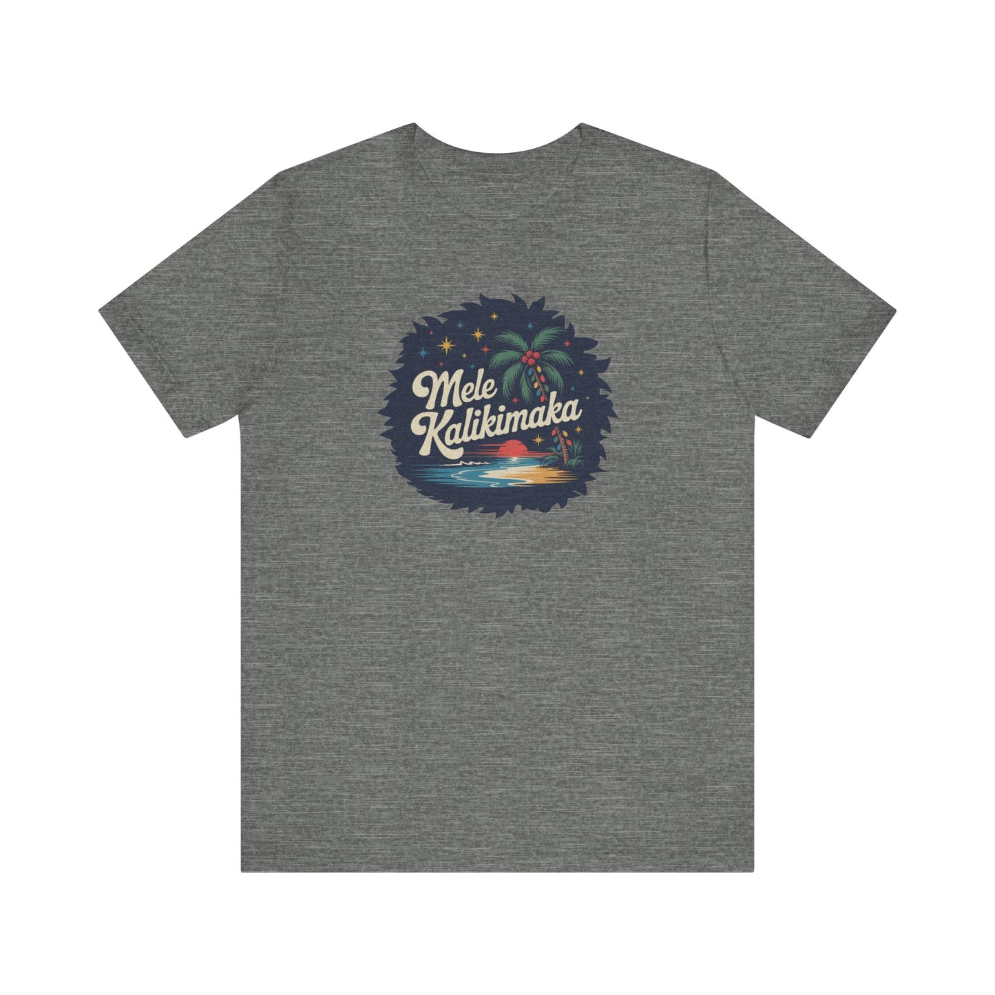 Mele Kalikimaka — Retro Hawaiian Christmas Tee (Light)