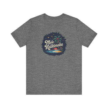 Mele Kalikimaka — Retro Hawaiian Christmas Tee (Light)