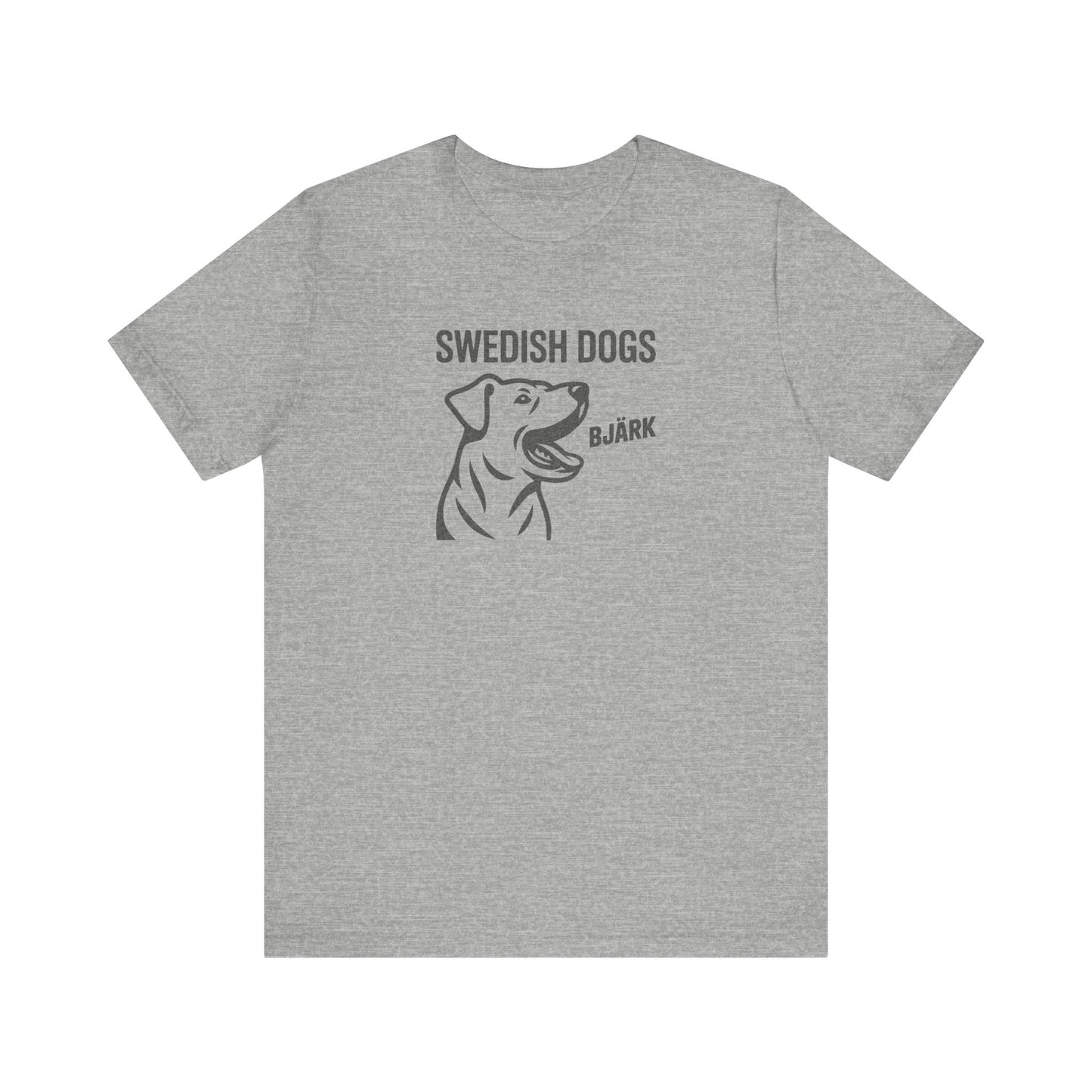His Bjärk Is Worse Than His Bite – Minimalist Dog Pun Retro Tee (Light)